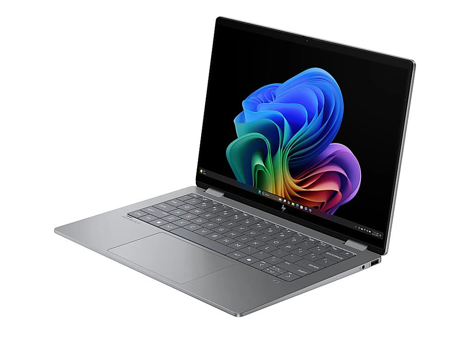 Hp Omnibook X Flip 14-KB0023DX 2-in-1 Copilot+ PC, Ultra 7-355U, 14 Inch 2K OLED Touchscreen, Windows 11, Meteor Silver | D3KN6UA