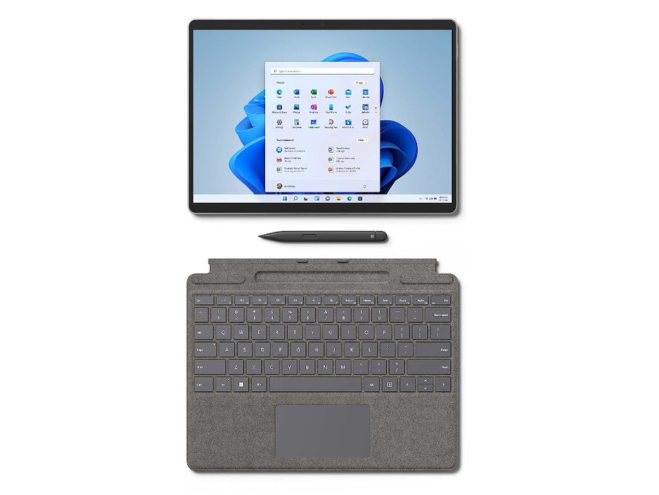 Microsoft Surface Pro 8 2-In-1 Tablet, Inte Quad Core i7, 16GB, 256GB SSD, 13 inch FHD+ Touch,LTE Advanced, Windows 11 pro, Platinum Color | EIV-00004