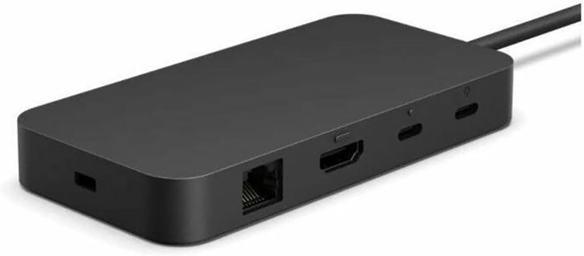 Microsoft Surface USB4 Dock Includes 2 USB-C, USB-A, HDMI 2.1, and Ethernet ports, USB-C power, Up to 65W of power, Black | EP2-20003