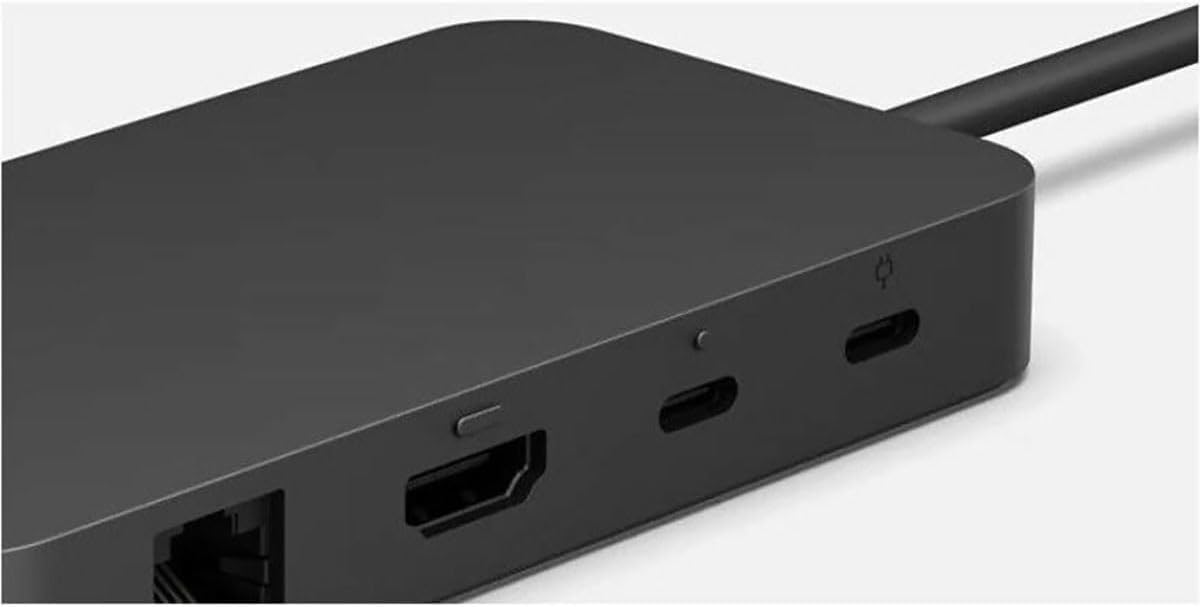 Microsoft Surface USB4 Dock Includes 2 USB-C, USB-A, HDMI 2.1, and Ethernet ports, USB-C power, Up to 65W of power, Black | EP2-20003