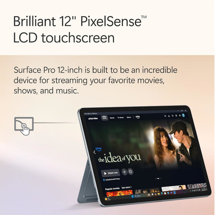 Microsoft Surface Pro 12th Edition Copilot+ PC Edition, Snapdragon X Plus CPU, 16GB, 512GB, 12 Inch Touchscreen, Windows 11 Home, Ocean Blue| EP2-27776