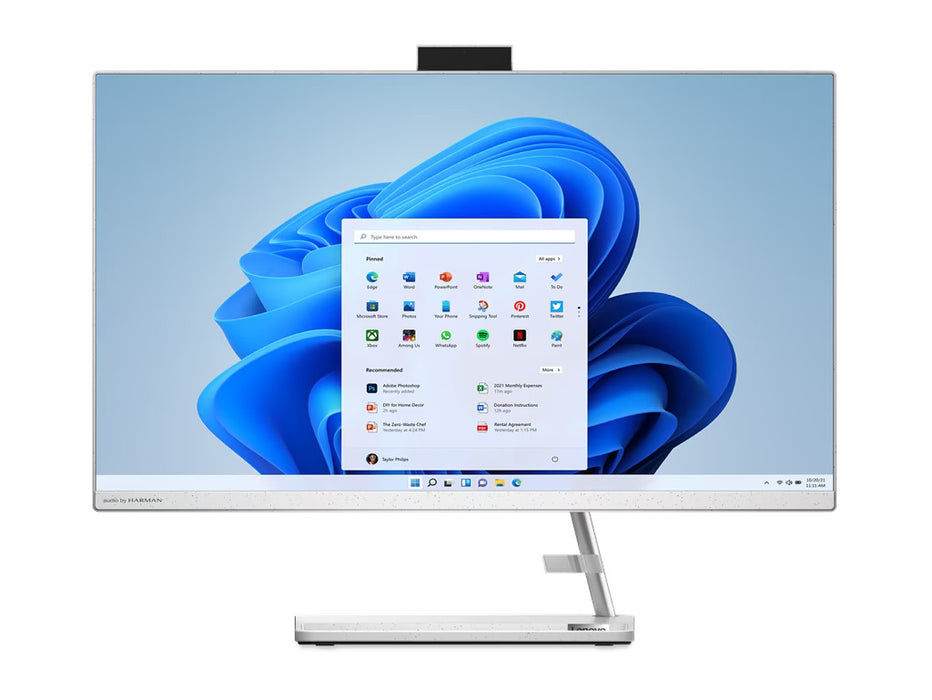 Lenovo IdeaCentre 27 Inch AIO 27IAP7, i7-13620H, 8GB, 512GB SSD, Intel UHD Graphics, 27 Inch FHD, DOS, White | F0GJ00KNAX