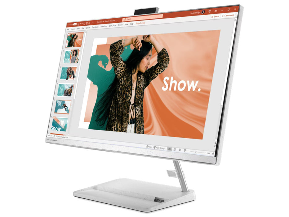 Lenovo IdeaCentre 27 Inch AIO 27IAP7, i7-13620H, 8GB, 512GB SSD, Intel UHD Graphics, 27 Inch FHD, DOS, White | F0GJ00KNAX