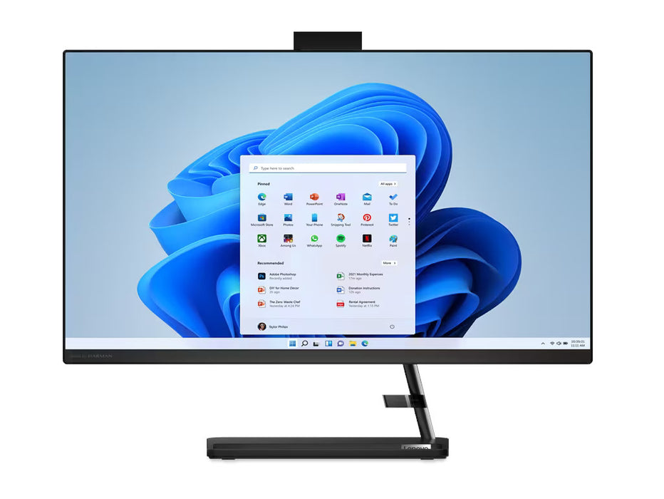 Lenovo IdeaCentre 27 Inch AIO 27IAP7, i7-13620H, 8GB, 512GB SSD, Intel UHD Graphics, 27 Inch FHD, DOS, Black | F0GJ00KMAX