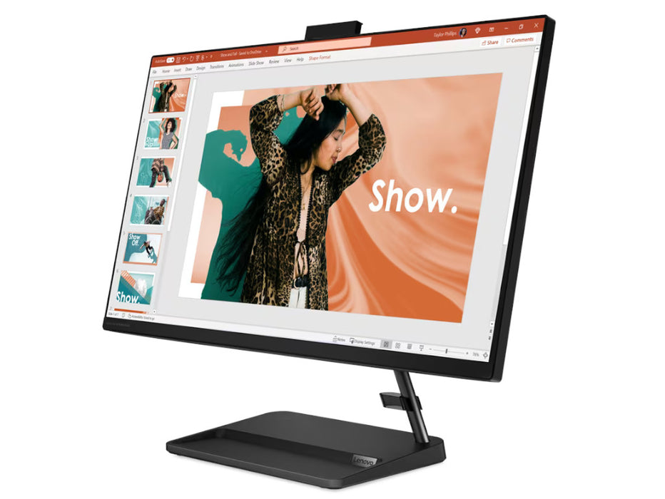 Lenovo IdeaCentre 27 Inch AIO 27IAP7, i7-13620H, 8GB, 512GB SSD, Intel UHD Graphics, 27 Inch FHD, DOS, Black | F0GJ00KMAX