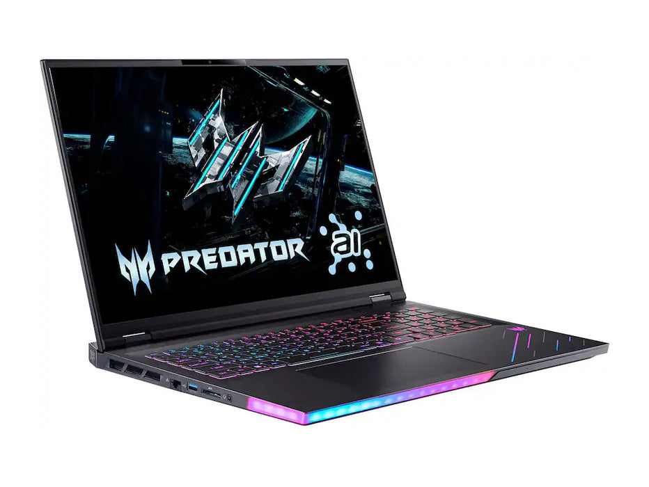 Acer Predator Helios 18 AI PH18-73-962W Gaming Laptop, Ultra 9-275HX, 64GB, 2TB SSD, 18 Inch 4K 240Hz, RTX 5090 24GB, Windows 11, Abyssal Black | NH.U1RAA.001