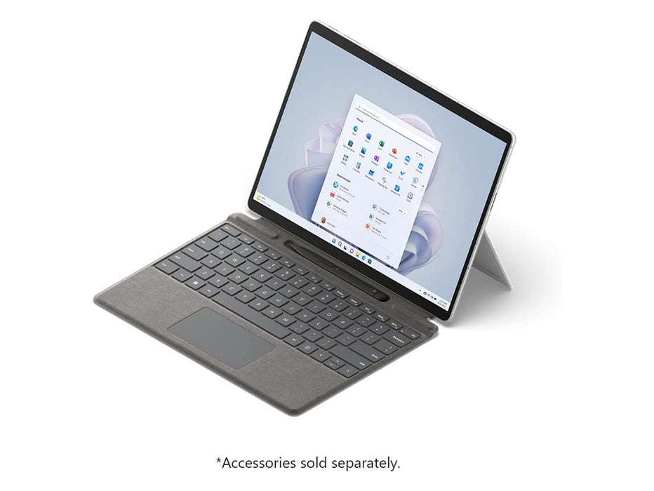Microsoft Surface Pro 9 2-In-1 Tablet, Intel Core i5, 8GB, 256GB SSD, 13 inch FHD+ Touch, Windows 11 Home, Platinum Color | QEZ-00008