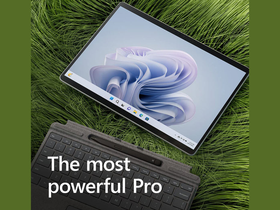 Microsoft Surface Pro 9 2-In-1 Tablet, Intel Core i5, 8GB, 256GB SSD, 13 inch FHD+ Touch, Windows 11 Home, Platinum Color | QEZ-00008