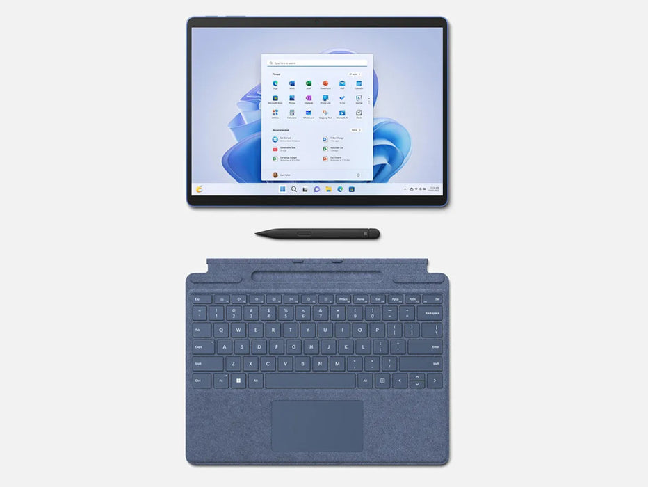 Microsoft Surface Pro 9 2-In-1 Tablet, Intel Core i7, 16GB, 512GB SSD, 13 inch FHD+ Touch, Windows 11 Pro, Sapphire Blue Color | QIY-00033