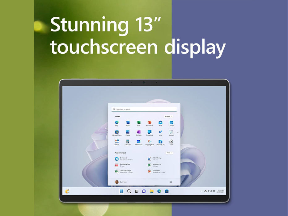 Microsoft Surface Pro 9 2-In-1 Tablet, Intel Core i7, 32GB, 1TB SSD, 13 inch FHD+ Touch, Windows 11 pro, Platinum Color | QLQ-00007