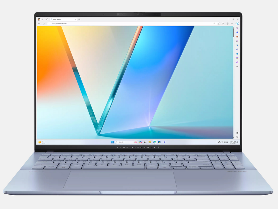 ASUS Vivobook S OLED Laptop, Intel Ultra 9-285H, 16 Inch 3.2K 120Hz Display, Intel Arc Graphics, Windows 11, Mist Blue | S5606CA-SB92