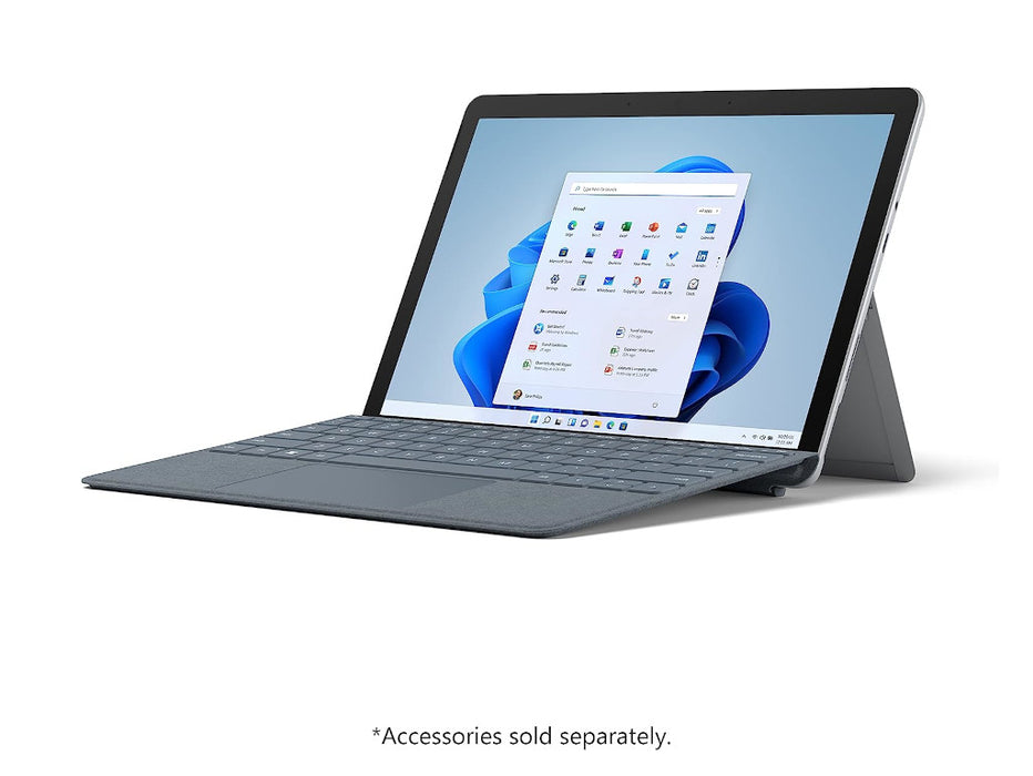 Microsoft Surface Go 2 Tablet, Intel Pentium Gold 4425Y, 4GB, 64GB, 10.5 Inch HD+, Windows 10 Pro, Platinum Color | STZ-00003