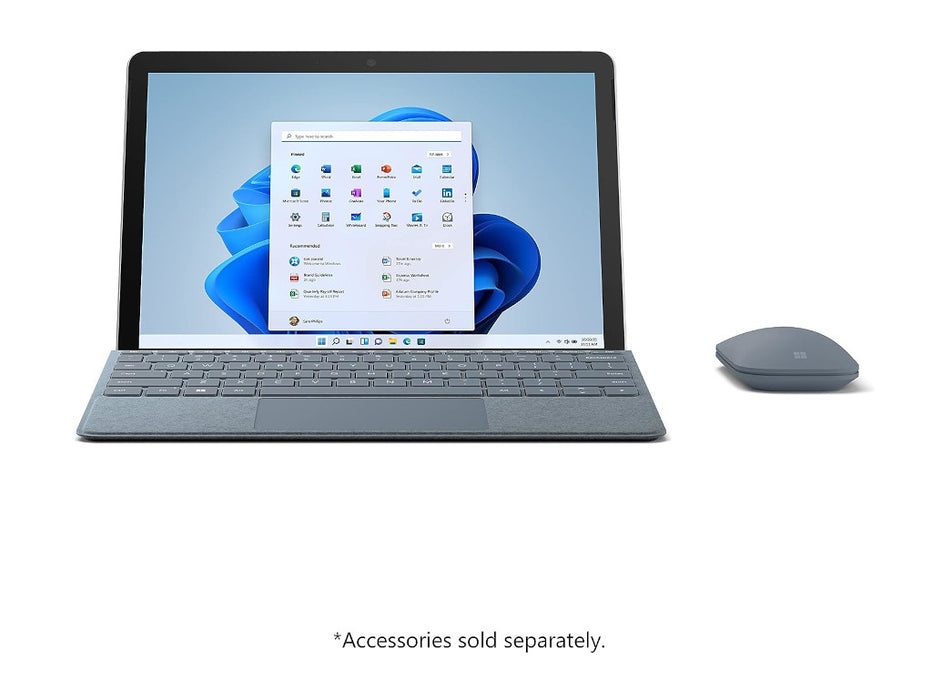 Microsoft Surface Go 2 Tablet, Intel Pentium Gold 4425Y, 4GB, 64GB, 10.5 Inch HD+, Windows 10 Pro, Platinum Color | STZ-00003