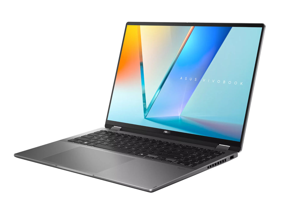 ASUS Vivobook 16 Flip Laptop, Ultra 9-386H, 32GB, 1TB SSD, 16 Inch OLED WUXGA Touch, Windows 11, Gray Color | TP3607AA-IS99T