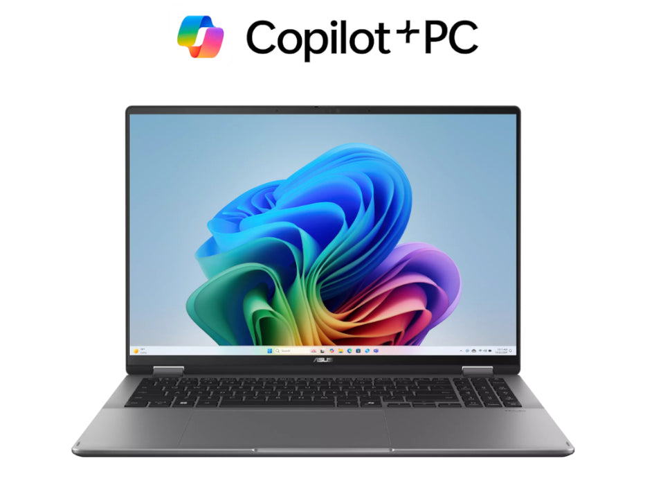 ASUS Vivobook 16 Flip Laptop, Ultra 9-386H, 32GB, 1TB SSD, 16 Inch OLED WUXGA Touch, Windows 11, Gray Color | TP3607AA-IS99T