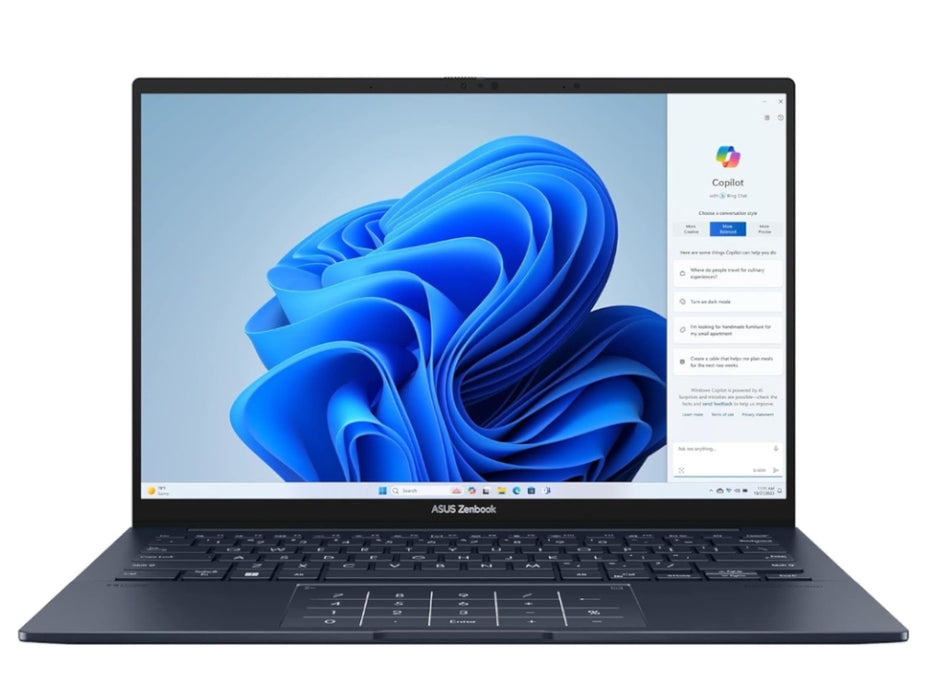 ASUS Zenbook 14 Laptop, Ultra 7 255H, 16GB, 512GB, 14 Inch FHD+ OLED Touchscreen, Windows 11, Jasper Gray | UX3405CA-U7512