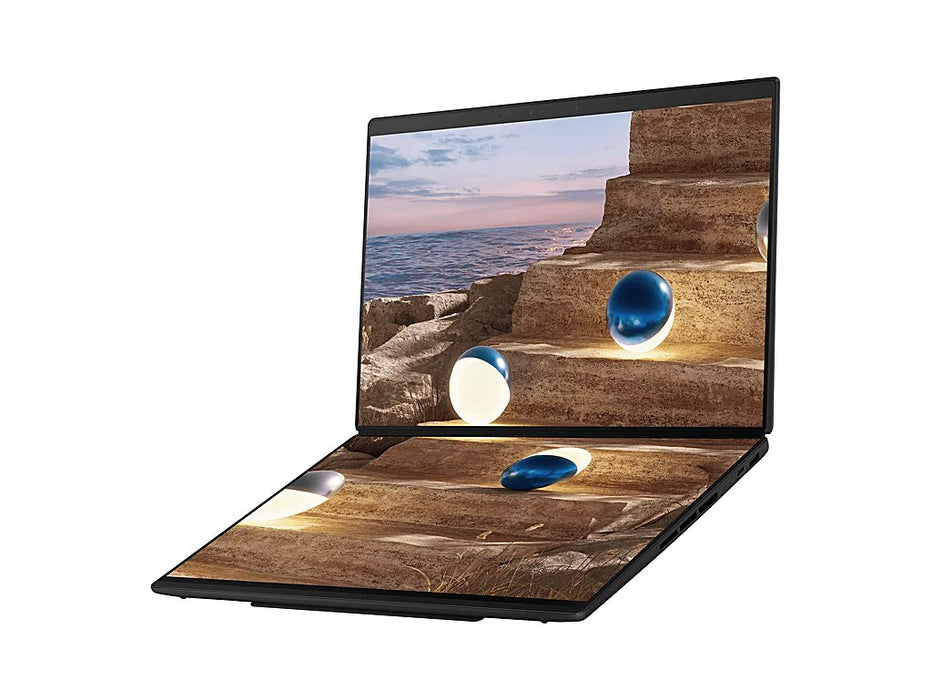 ASUS Zenbook Duo Dual 14 Inch OLED Laptop, Ultra 9-388H, Dual 14 Inch OLED 3K 144Hz, Windows 11 Home, Inkwell Gray | UX8407AA-PSX9T
