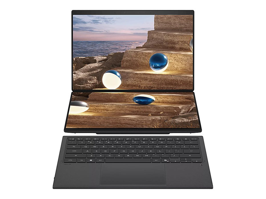 ASUS Zenbook Duo Dual 14 Inch OLED Laptop, Ultra 9-388H, Dual 14 Inch OLED 3K 144Hz, Windows 11 Home, Inkwell Gray | UX8407AA-PSX9T