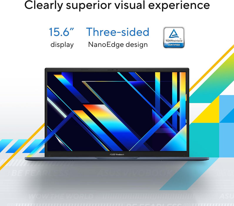 ASUS Vivobook X1504VA Laptop, Intel Core i7-1355U, 16GB, 512GB SSD, 15.6 inch FHD, Iris Xe Graphics, Win 11, Cool Silver | X1504VA-BQ715W - No Box