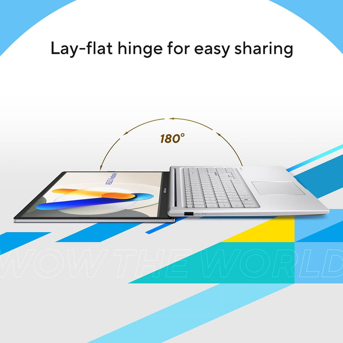ASUS Vivobook X1504VA Laptop, Intel Core i7-1355U, 16GB, 512GB SSD, 15.6 inch FHD, Iris Xe Graphics, Win 11, Cool Silver | X1504VA-BQ715W - No Box