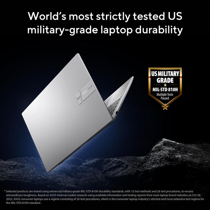 ASUS Vivobook X1504VA Laptop, Intel Core i7-1355U, 16GB, 512GB SSD, 15.6 inch FHD, Iris Xe Graphics, Win 11, Cool Silver | X1504VA-BQ715W - No Box