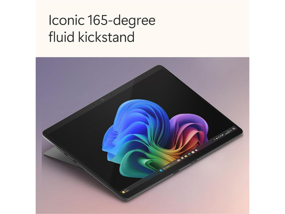 Microsoft Surface Pro 11th Edition Copilot+ PC Edition, Snapdragon X Elite CPU, 16GB, 512GB, 13 Inch Touchscreen, Windows 11, Black | ZIA-00026