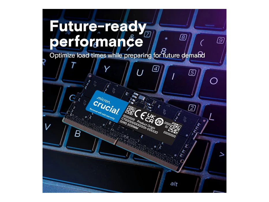 Crucial RAM 64GB Kit (2x32GB) DDR5 5600MHz Laptop Memory | CT2K32G56C46S5