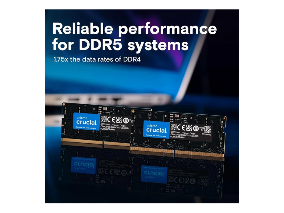Crucial RAM 64GB Kit (2x32GB) DDR5 5600MHz Laptop Memory | CT2K32G56C46S5