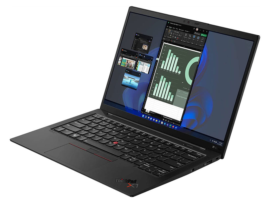 Lenovo ThinkPad X1 Carbon Gen 10 Laptop Notebook, i7-1255U, 16GB, 1TB SSD, 14 Inch WUXGA Display, Windows 11 Pro, Black | 21CB003DGR