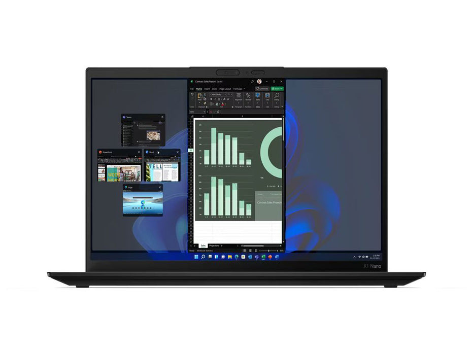 Lenovo ThinkPad X1 Nano Gen 2 Laptop, i7-1260P, 16GB, 1TB SSD, 13 Inch 2K Display, Windows 11 Pro, Black | 21E8000GGR