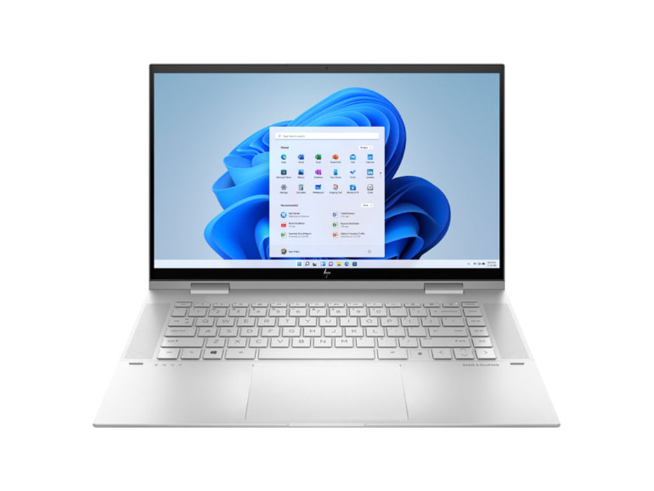HP Envy x360 15t Convertible Laptop, Intel Core i7-1195G7, 16GB 1TB SSD, 15.6 Inch FHD, NVIDIA MX450 2GB, Windows 10 Silver Color | 464Z2AV-5