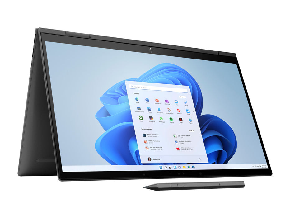 HP ENVY X360 15t Convertable Laptop, i7-1255U, 16GB, 1TB NVMe, 15.6 Touchscreen FHD, RTX 2050 4GB, HP Pen, Win 11, Nightfall Black | 549V9AV-2