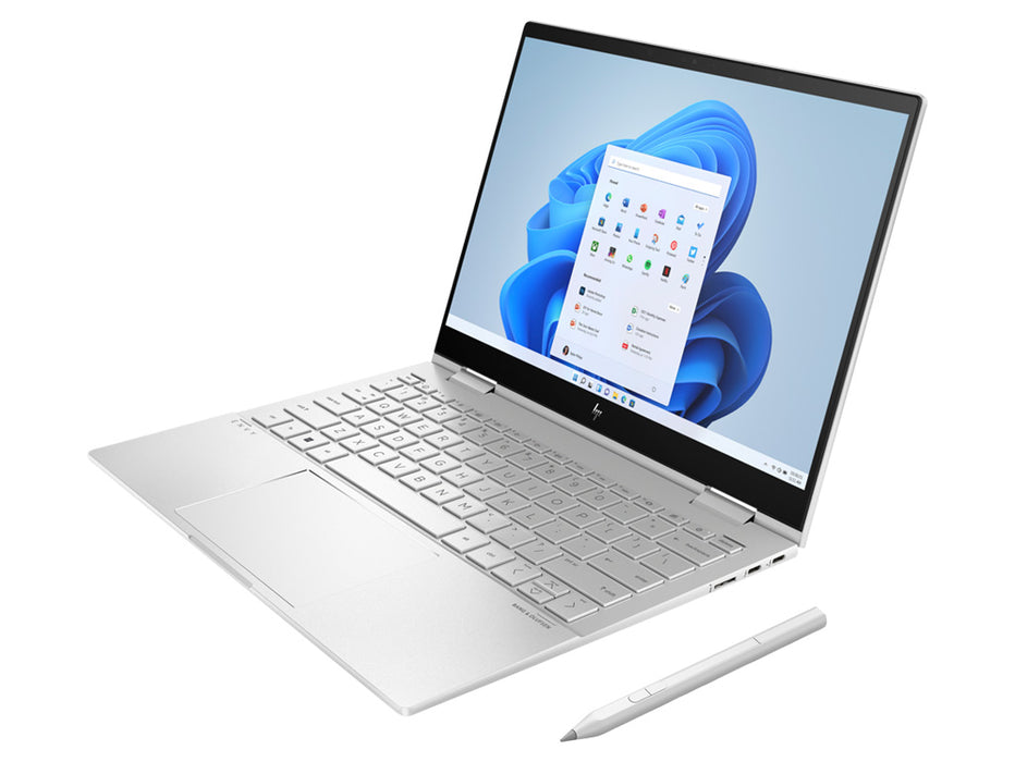 HP ENVY 13t X360 Convertible Laptop, i7-1250U, 16GB, 1TB NVMe, 13.3 Touchscreen FHD, HP Active pen, Win 11, Silver | 552D8AV-2
