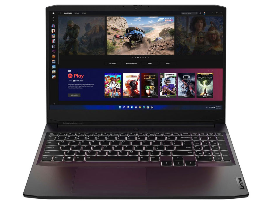 Lenovo IdeaPad 3 Gaming Laptop, AMD Ryzen 5 5600H, 8GB 256GB SSD, 15.6 FHD IPS, RTX 3050 Ti 4GB, Windows 11, Shadow Black | 82K201XCUS