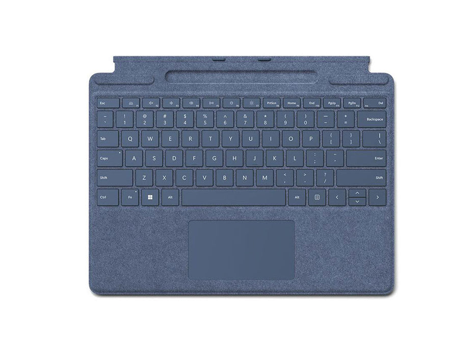 Microsoft Surface Signature Keyboard, Surface Pro 9, Surface Pro 8, or Surface Pro X, Sapphire blue Color, English Layout | 8XA-00111