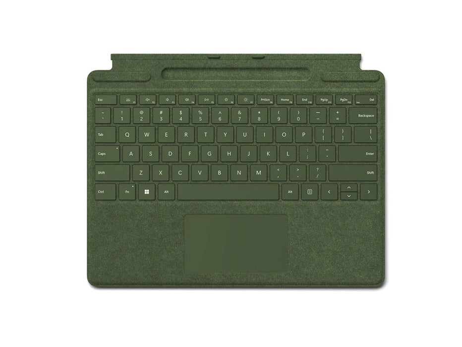 Microsoft Surface Signature Keyboard, Surface Pro 9, Surface Pro 8, or Surface Pro X, Forest green Color, English Keyboard | 8XA-00135