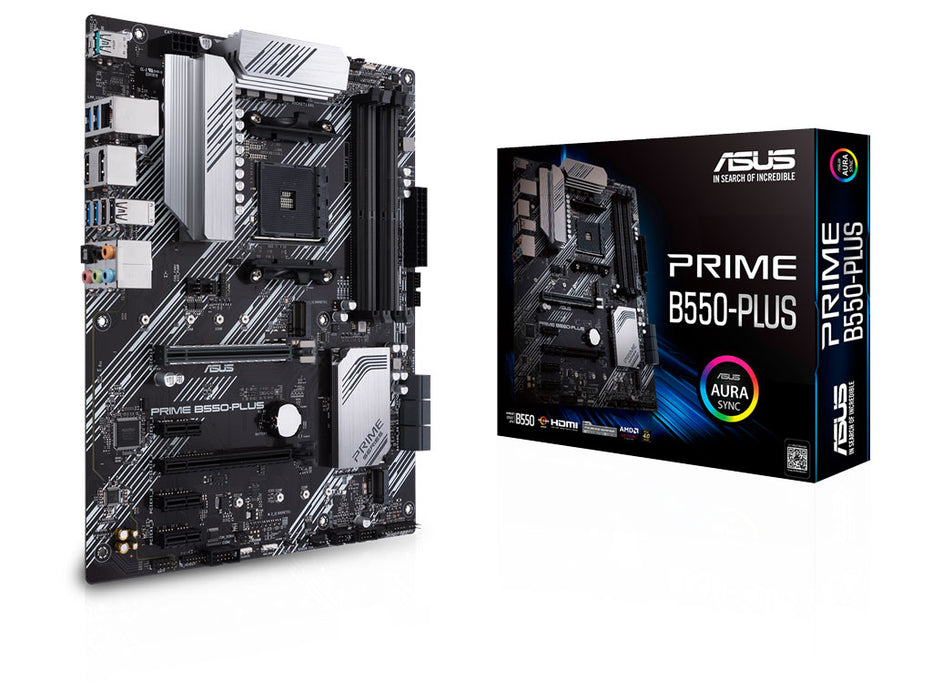 ASUS PRIME B550-PLUS AM4 Gaming Motherboard | 90MB14U0-M0EAY0