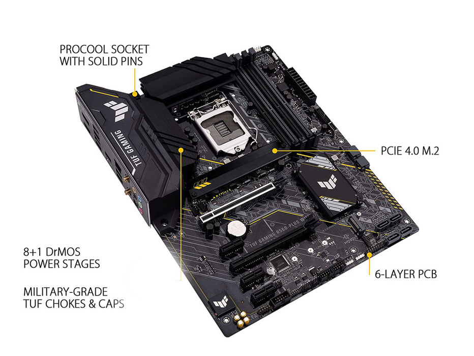 ASUS TUF Gaming B560-Plus Wifi LGA 1200 Gaming Motherboard — Gulf