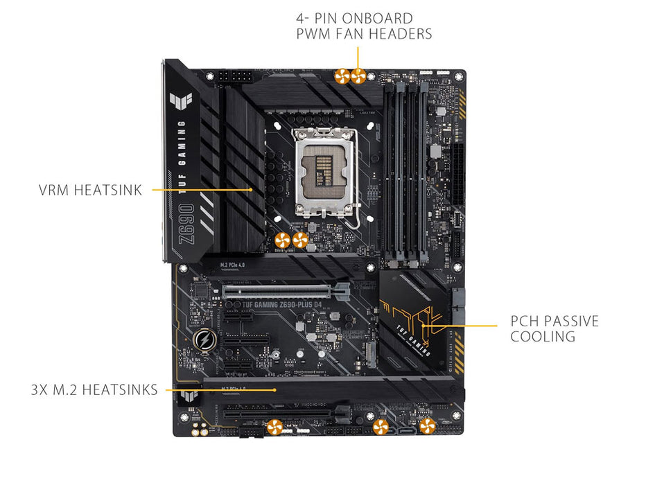 ASUS TUF Z690 Plus LGA1700 Gaming Motherboard