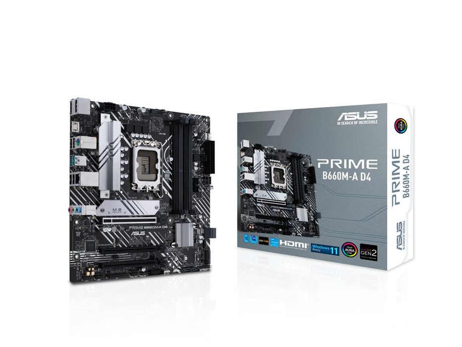 ASUS PRIME B660M-A D4 LGA 1700 Gaming Motherboard