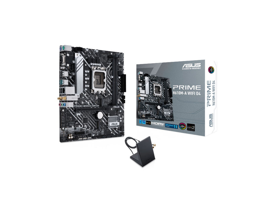 ASUS PRIME H610M-A WIFI D4 LGA 1700 Gaming Motherboard