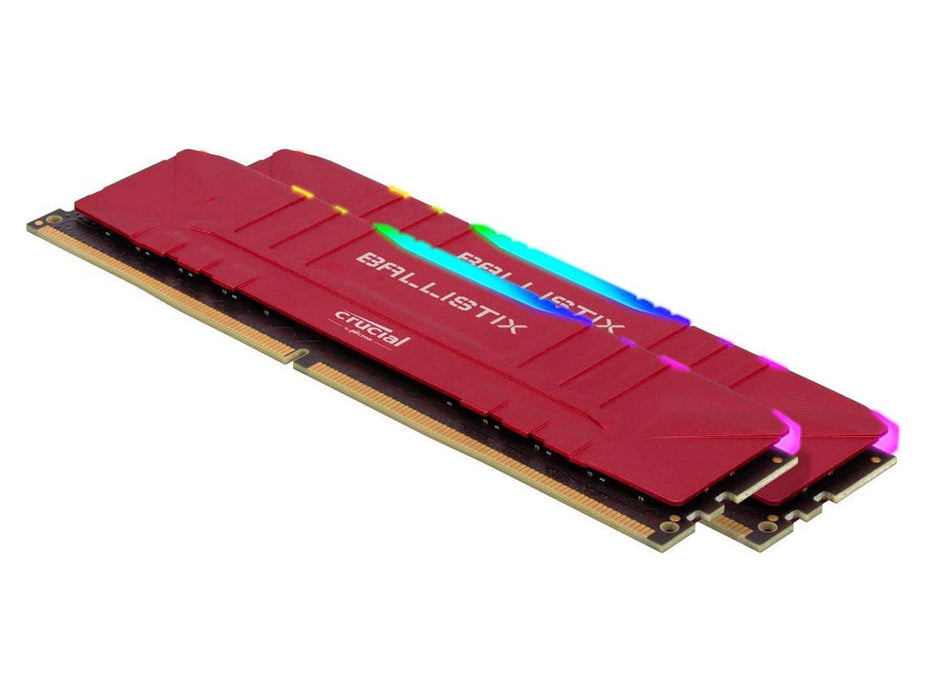 Crucial Ballistix Memory Kit RGB 32GB(2x16GB) DDR4 Red Color CL15 3000MHz