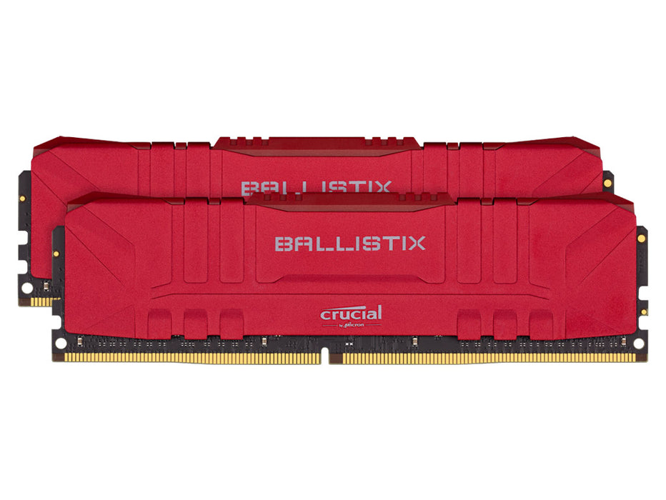Crucial Ballistix Memory Kit 32GB(2x16GB) DDR4 Red Color CL16 3600MHz