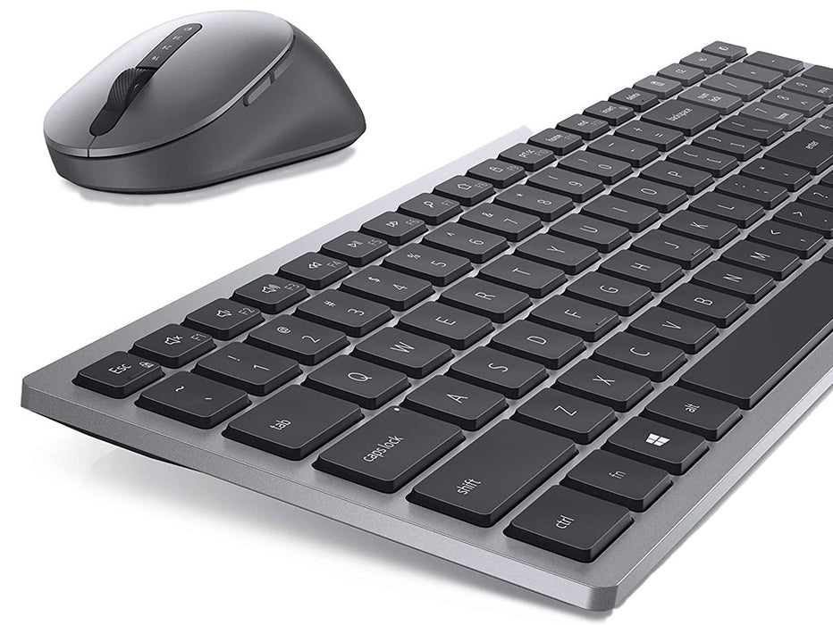 Dell KM7120W Arabic QWERTY Keyboard With Mouse Silver and Black