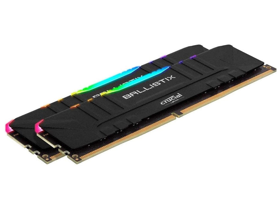 Crucial Ballistix Memory Kit RGB 16GB(2x8GB) DDR4 Black Color CL16 3600MHz