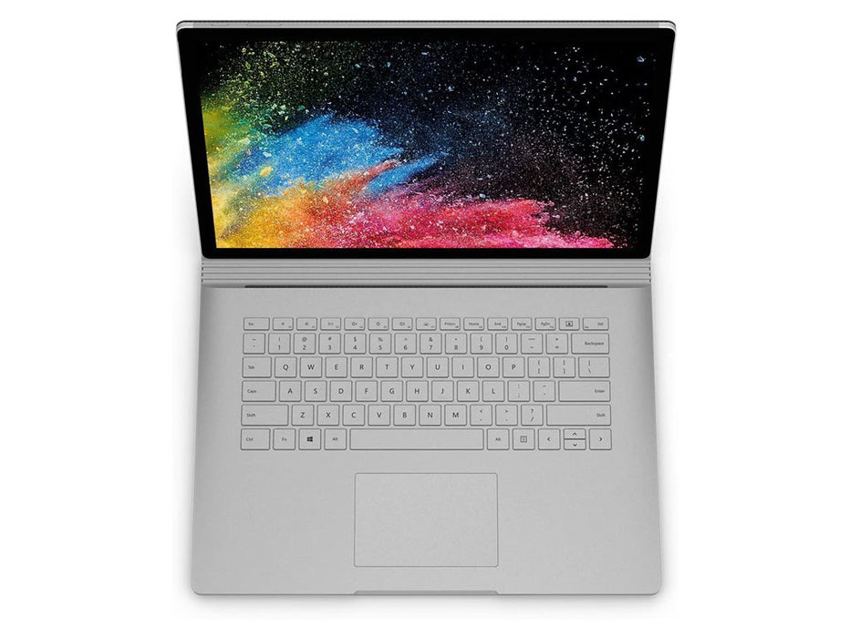 Microsoft Surface Book 2 Detachable keyboard 2-In-1 Tablet, i7-8650U, 8GB, 256GB SSD, 15 inch, GTX 1050 4GB, Windows 10 pro, Platinum | JHX-00001