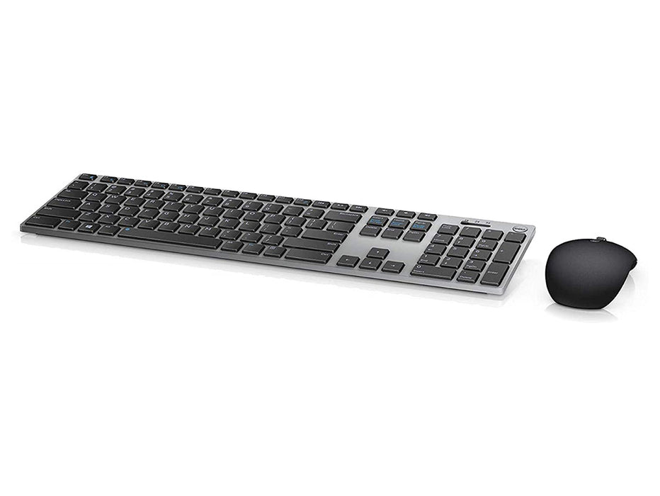 Dell KM717 Premier Wireless UK QWERTY Keyboard With Mouse Silver and Black