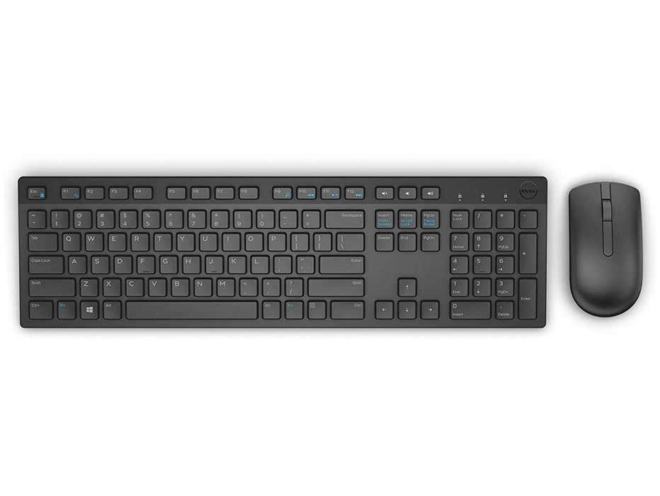 Dell KM636 Wireless Arabic QWERTY Keyboard With Mouse Black