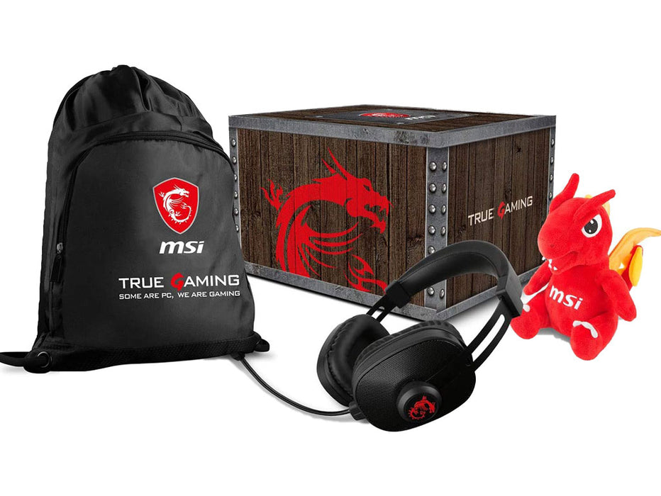 MSI True Gaming Loot Box with Lucky Plushie Gaming Headset & Gaming Gear Bag